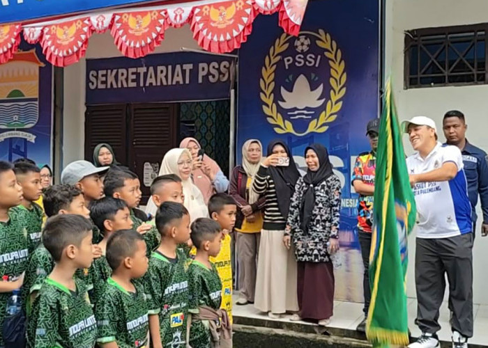 Pelepasan Atlet Mini Soccer MIN 2 Palembang Berlaga di Liga Merah Putih Tingkat Nasional di Bandung 