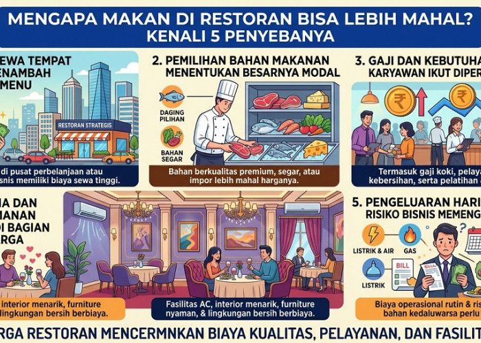 Mengapa Makan di Restoran Bisa Lebih Mahal? Kenali 5 Penyebabnya