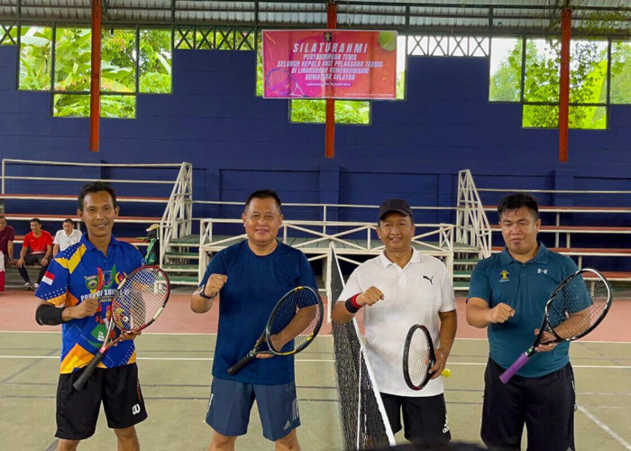 Kemenkumham Sumsel Gelar Mini Turnamen Tenis Lapangan Antar Kepala UPT Pemasyarakatan se-Sumatera Selatan