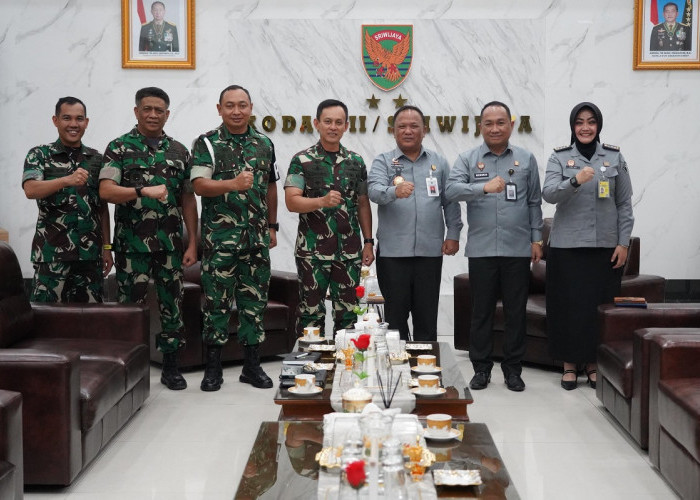 Kemenkum Sumsel dan Kodam II/Sriwijaya Sepakat Tingkatkan Kerja Sama Bidang Hukum