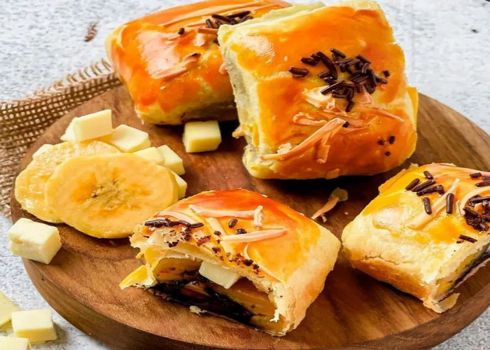 Bolen Pisang Keju Cokelat Menggunakan Puff Pastry, Sederhana dan Berlapis