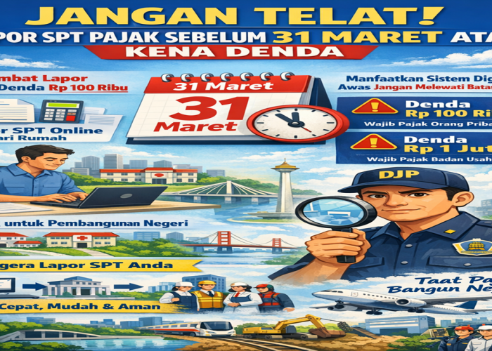 Jangan Telat, Lapor SPT Pajak Sebelum 31 Maret atau Kena Denda
