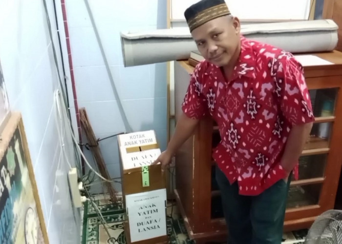 Kotak Amal Jadi Sasaran Maling di Palembang, Aksi Pelaku Terekam CCTV Masjid Al-Maghfiroh