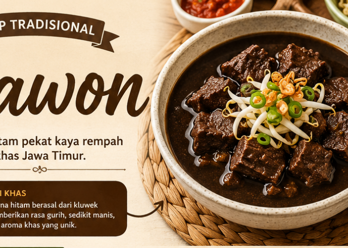 Rawon, Warisan Kuliner Jawa Timur yang Melegenda dengan Kuah Hitam Kaya Rempah