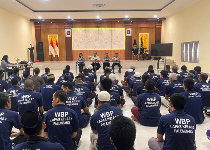 Dorong Reformasi Hukum Pidana, Kemenkum Sumsel Kenalkan KUHP Nasional kepada Warga Binaan Lapas Kelas I Palemb