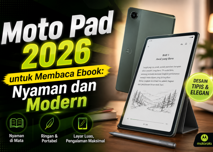 Moto Pad 2026 untuk Membaca Ebook: Nyaman dan Modern