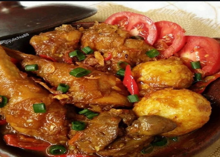Semur Ayam Pedas Khas Palembang, Hidangan Gurih Manis yang Menggugah Selera