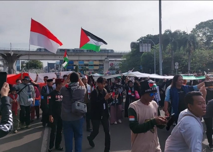 Ribuan Warga Padati Monpera, Aksi Bela Palestina Jilid V Himpun Donasi Rp354 Juta