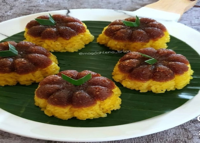 Ketan Punar Palembang: Perpaduan Ketan Pulen dan Serundeng Aromatik