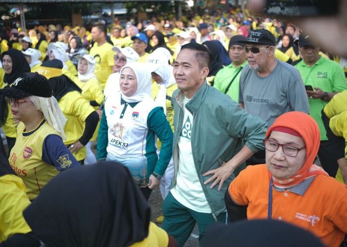 Ribuan Peserta Antusias Ikuti Senam Sehat di Kecamatan Sako Palembang
