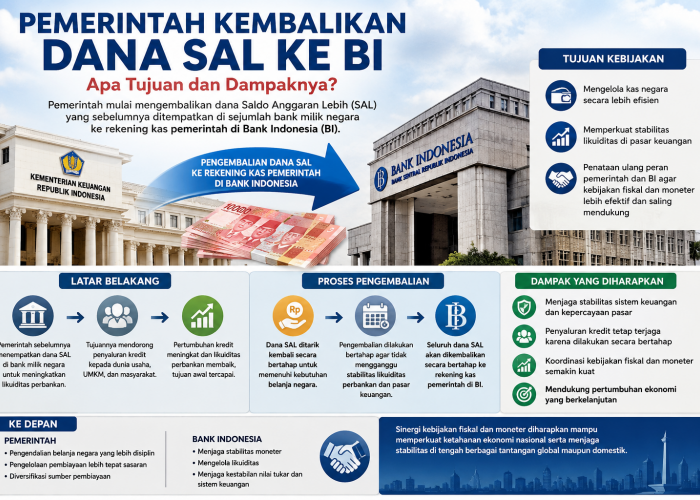 Pemerintah Kembalikan Dana SAL ke BI, Apa Tujuan dan Dampaknya?