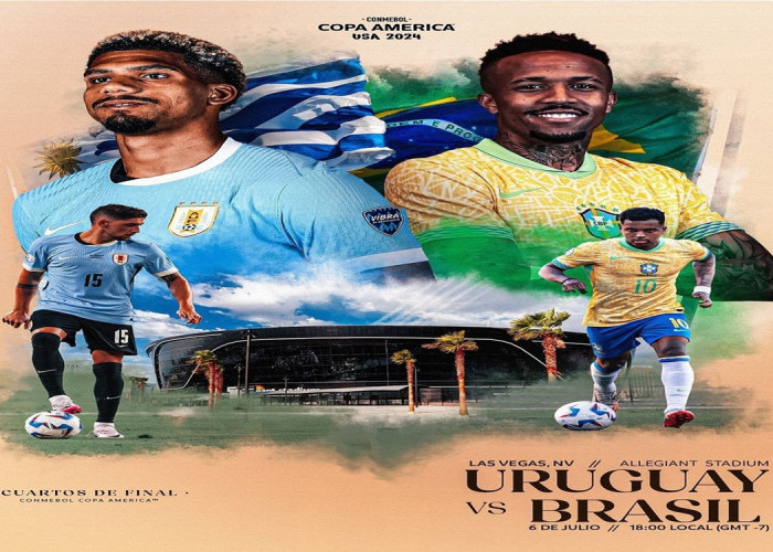 Jadwal Pertandingan Uruguay vs Brasil di Perempat Final Copa America 2024