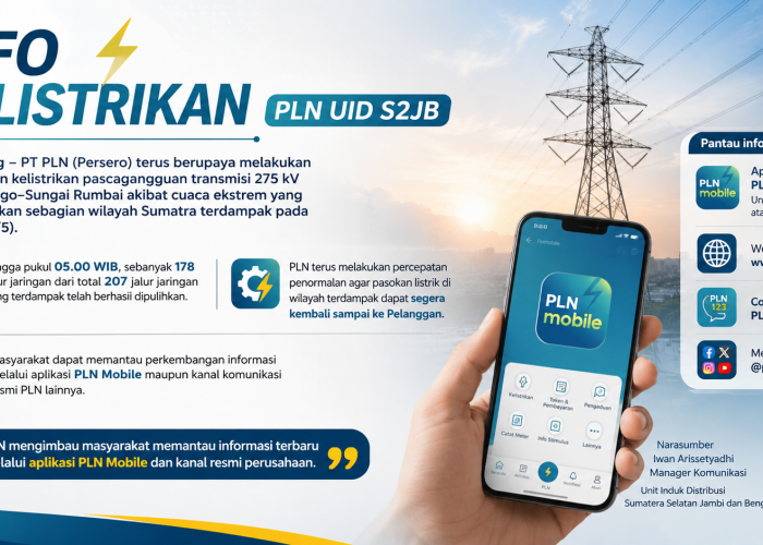 PLN Percepat Pemulihan Gangguan Listrik Sumatera, 178 Jaringan Sudah Kembali Normal