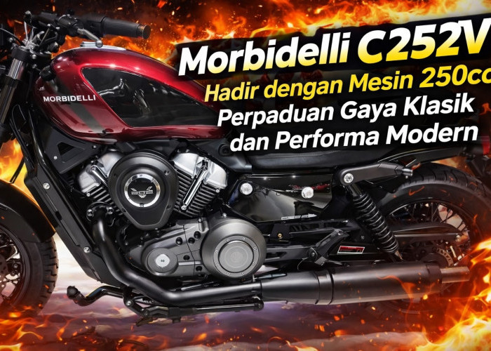 Morbidelli C252V Hadir dengan Mesin 250cc, Perpaduan Gaya Klasik dan Performa Modern