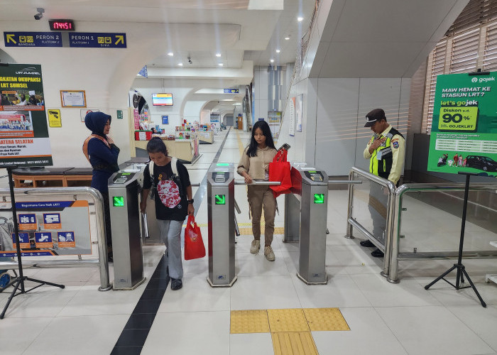 LRT Sumsel Tembus Layani 113 Ribu Penumpang di H+1 Lebaran