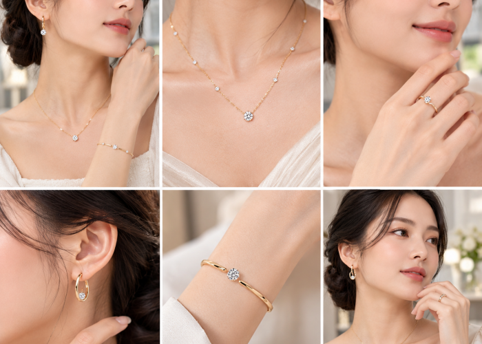 Intip Keunikan Floating Diamond Style pada Cincin, Kalung, Gelang, dan Anting