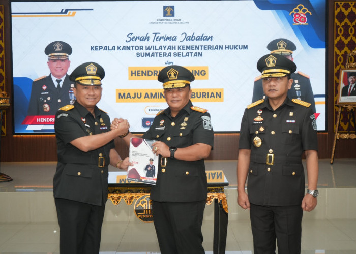 Estafet Kepemimpinan Kemenkum Sumsel: Maju Amintas Siburian Siap Bawa Semangat Baru