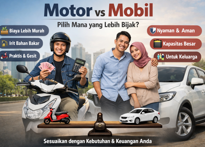 Pilih Motor atau Mobil? Begini Cara Orang Cerdas Mengatur Keuangan