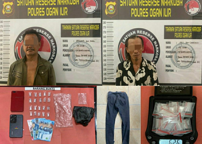 Dua Bandar Beserta Barang Bukti 20 Paket Sabu Diamankan Polisi