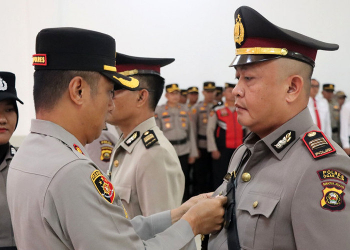 Pergantian Kapolsek Tanjung Raja dan Purnabhakti Kasi Humas Polres Ogan Ilir