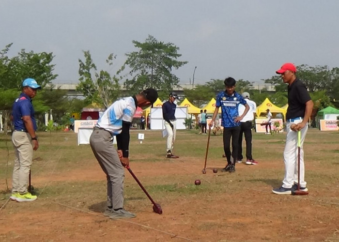 Age Raih Juara Open Tournament Woodball HUT Ke-79 TNI Putra Piala Pangdam II Sriwijaya Nomor Single Stroke 