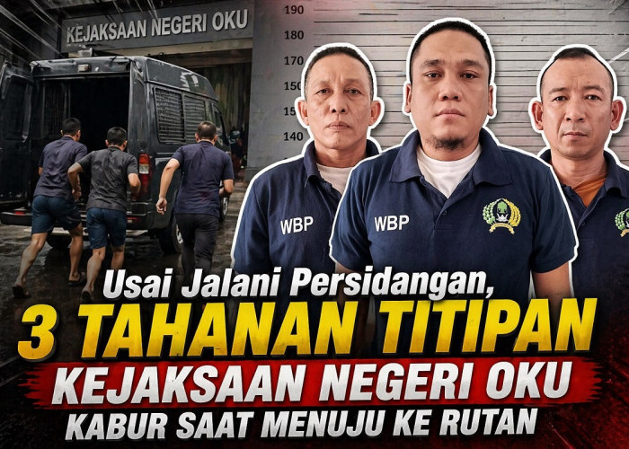 Usai Jalani Persidangan, 3 Tahanan Titipan Kejaksaan Negeri OKU Kabur Saat Menuju ke Rutan