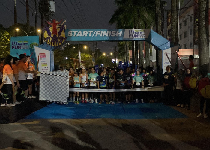Warga Palembang Tumpah Ruah di Ajang Lari MDP Fun Run 2025
