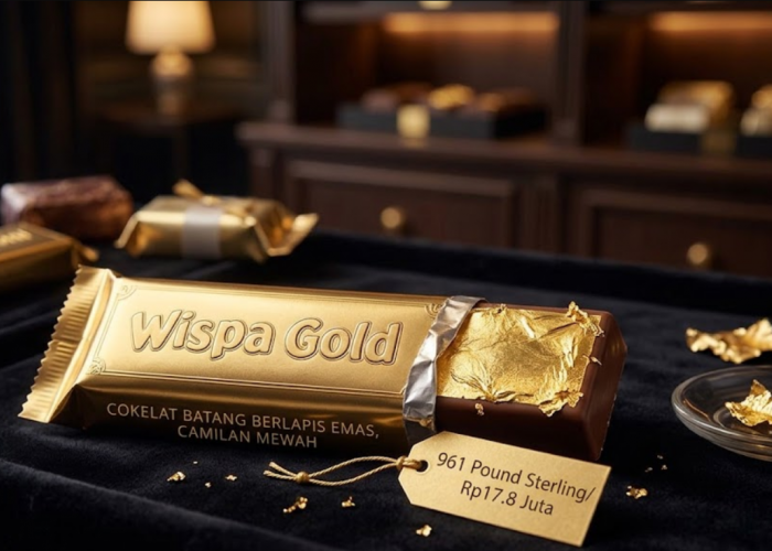 Cokelat Batang Berlapis Emas, Camilan Mewah dengan Harga Fantastis