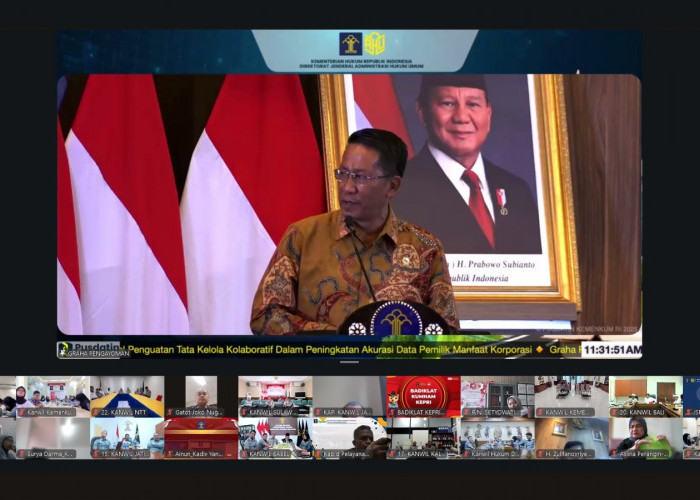 Kanwil Kemenkum Sumsel Perkuat Sinergi Nasional untuk Akurasi Data Pemilik Manfaat Korporasi