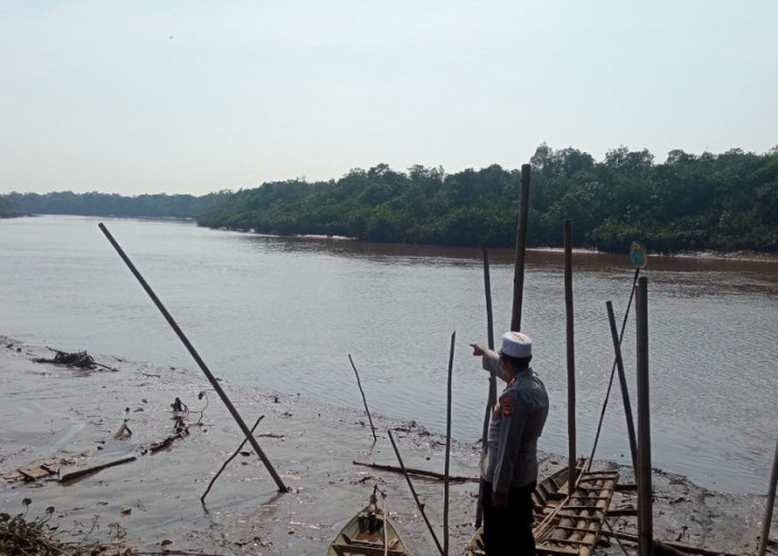 Samikun Diterkam Buaya, Kapolsek Muara Padang Bantu Pencarian Korban di Sungai Air Padang Sugihan