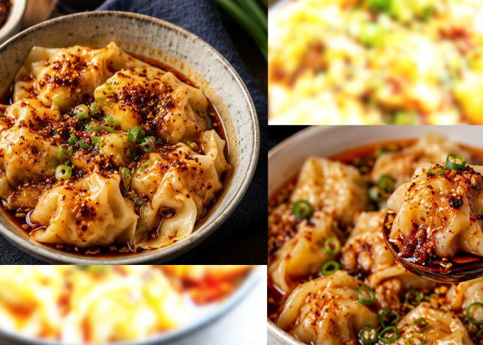 Wonton Chili Oil, Kuliner Kekinian Pedas Gurih yang Bikin Ketagihan