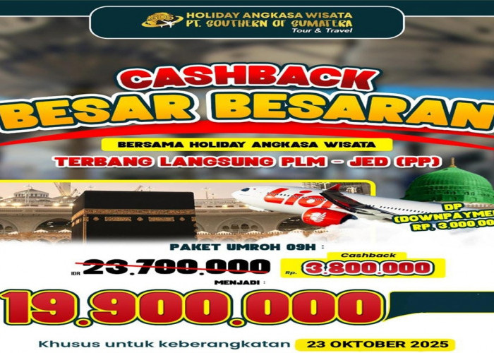 Holiday Angkasa Wisata Gelar Cashback Besar-Besaran, Paket Umroh 9 Hari Hanya Rp 19,9 Juta 