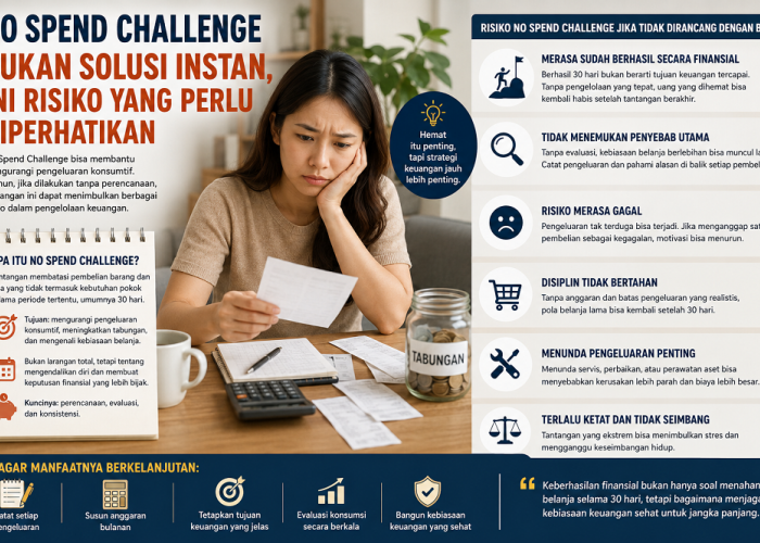 No Spend Challenge Bukan Solusi Instan, Ini Risiko yang Perlu Diperhatikan