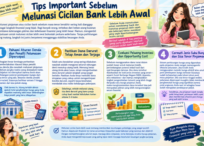 Tips Important Sebelum Melunasi Cicilan Bank Lebih Awal
