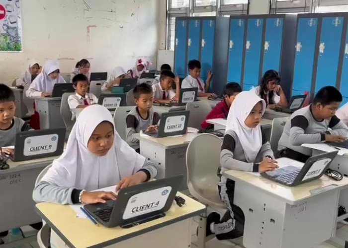 Siswa SD di PAlembang Laksanakan ANBK