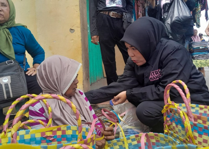 Pedagang Pasar Modern Plaju Taruh Harapan Besar pada Pasangan Fitri-Nandri