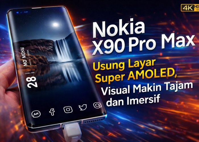 Nokia X90 Pro Max Usung Layar Super AMOLED, Visual Makin Tajam dan Imersif