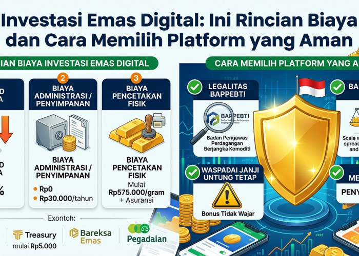 Investasi Emas Digital: Ini Rincian Biaya dan Cara Memilih Platform yang Aman