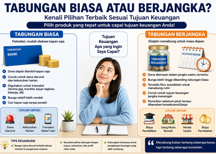 Tabungan Biasa atau Berjangka? Kenali Pilihan Terbaik Sesuai Tujuan Keuangan