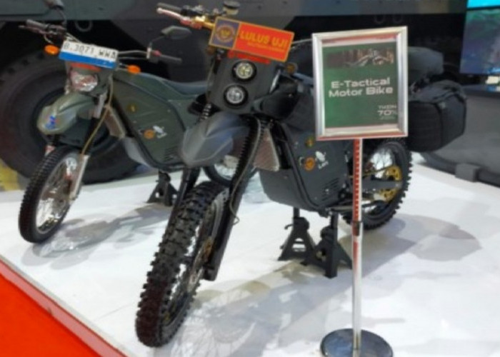 E-Tactical Motor Bike, Motor Tempur Listrik Canggih Buatan Dalam Negeri untuk TNI-Polri