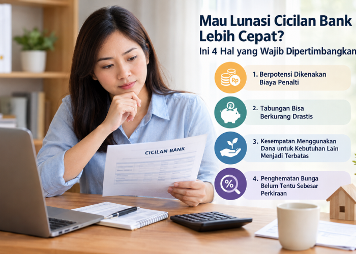 Mau Lunasi Cicilan Bank Lebih Cepat? Ini 4 Hal yang Wajib Dipertimbangkan