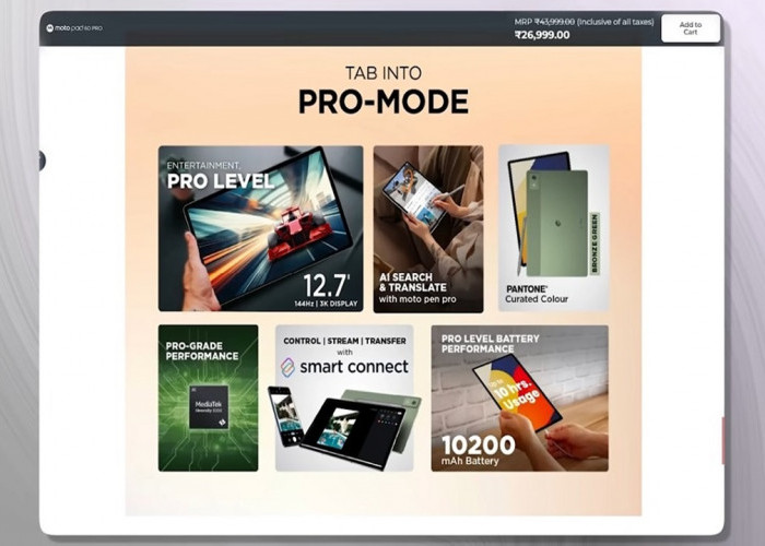 Harga Satu Jutaan, Tablet Terbaru Motorola Siap Guncang Pasar!