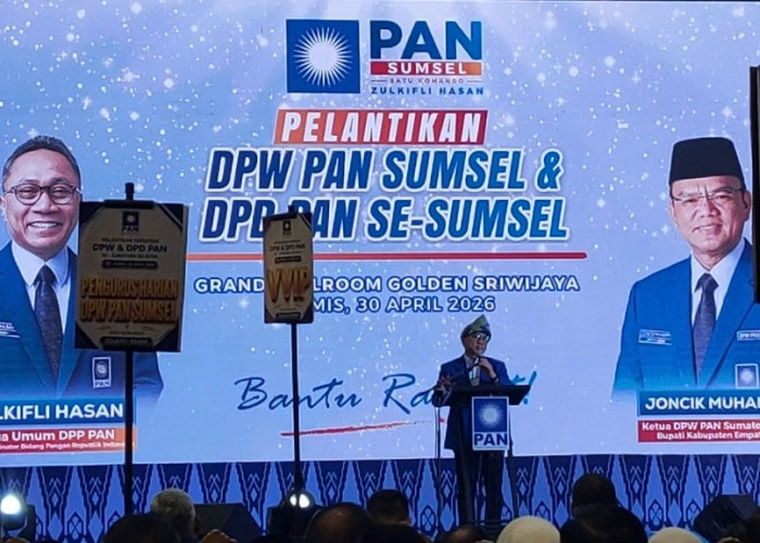 Pelantikan Pengurus PAN Sumsel 2024–2029, Targetkan Tiga Besar di Tingkat Provinsi