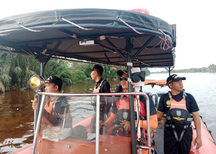 Basarnas Terus Lakukan Pencarian Korban Hilang dalam Perahu Getek Terbalik di Perairan Pulau Betet Banyuasin