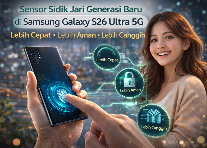 Sensor Sidik Jari Generasi Baru di Samsung Galaxy S26 Ultra 5G: Lebih Cepat, Lebih Aman, Lebih Canggih