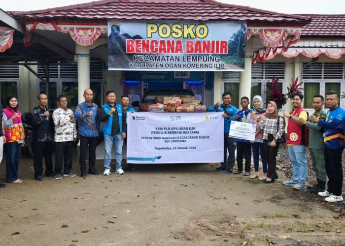 PLN ULP Tugumulyo Salurkan Bantuan Bagi Korban Banjir di Kecamatan Lempuing