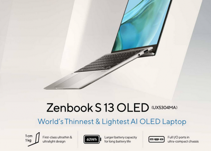 ASUS Zenbook S 13 OLED: Menggali Pengalaman Komputasi Masa Depan dalam Desain Super Tipis dan Ringan!