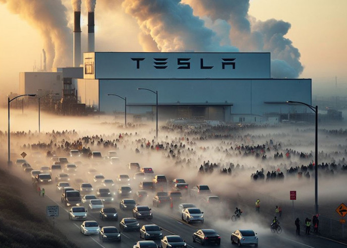 Tesla Digugat atas Polusi Udara di Pabrik Fremont di California