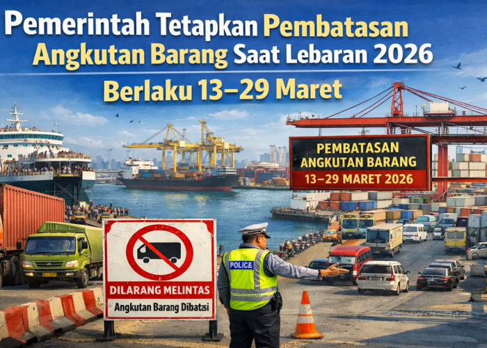 Pemerintah Berlakukan Pembatasan Truk Barang Selama Lebaran 2026, Efektif 13–29 Maret