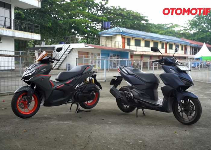 Perbandingan Yamaha Aerox 155 Connected Series dengan Honda Vario 160